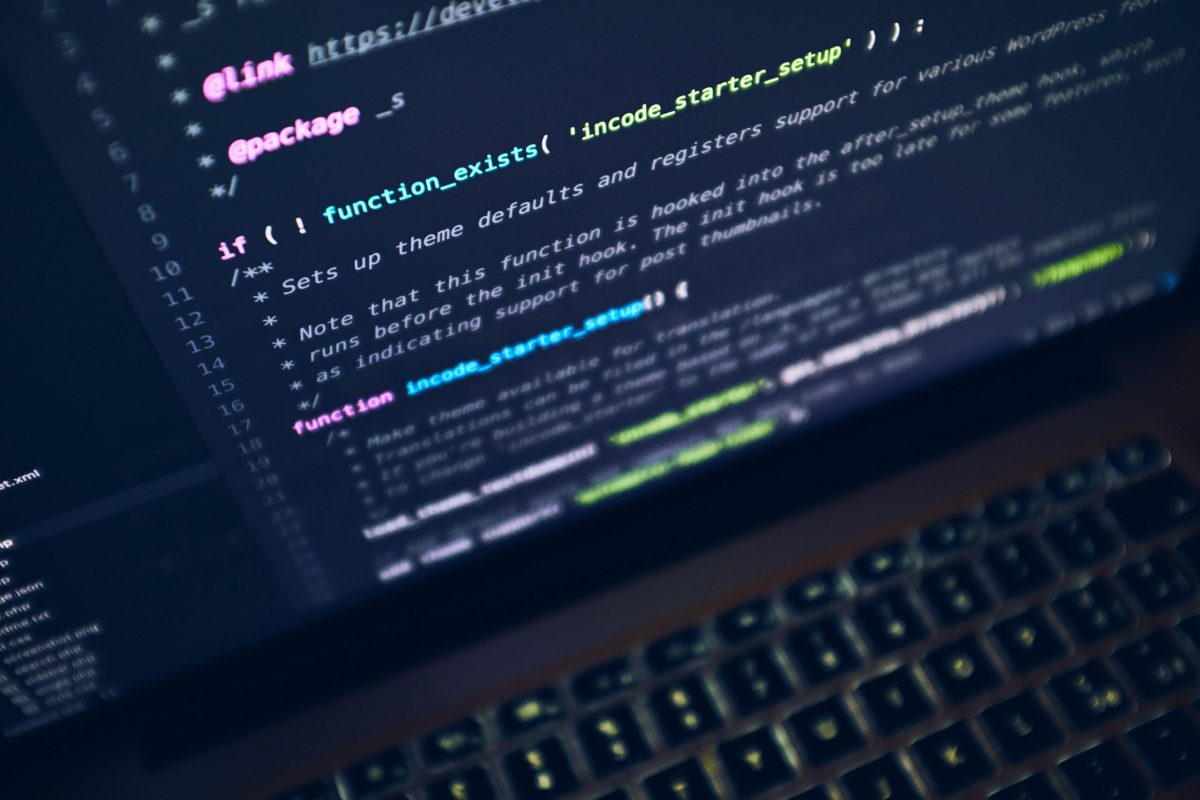Programming Language on Computer Screen